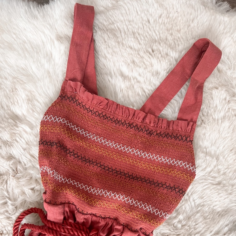 Free People Sienna smocked jumpsuit